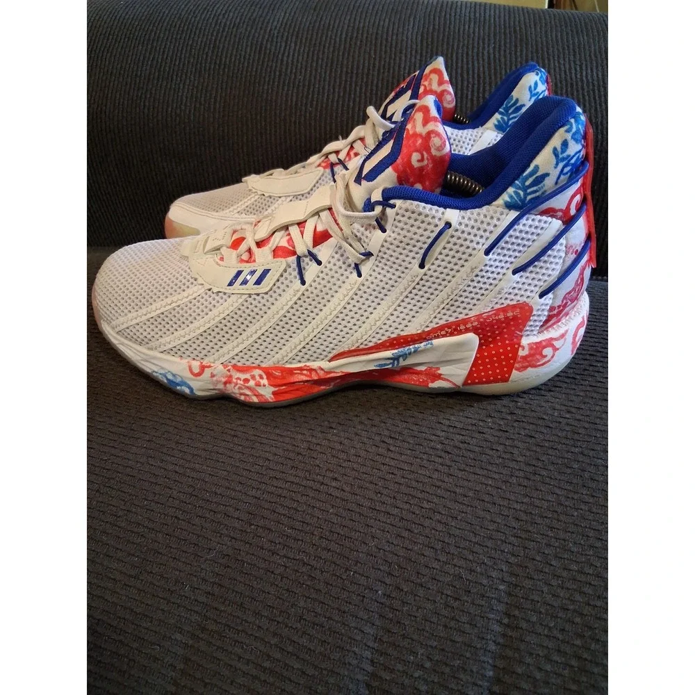 Adidas Dame 7 GCA Mens Basketball Shoes Sneakers Fine‎ China FZ1102 Size 9.5 EUC